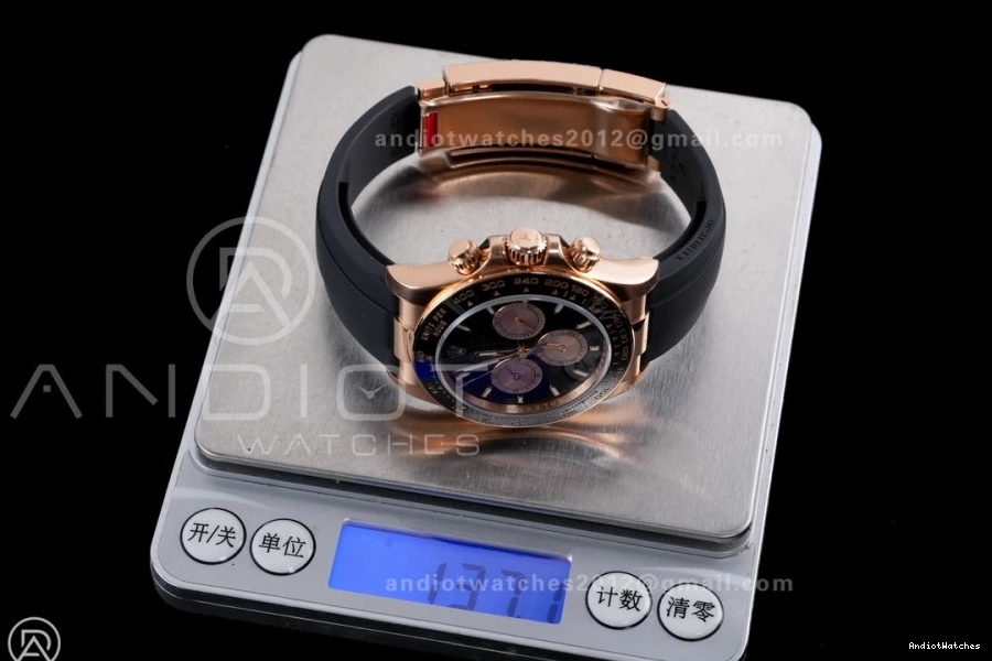 Edition 798 RG Gain 1:1 Weight On 126515 Oyster-flex Stick DD Daytona Sophisticated Best Strap Sub-dial Black Dial VSF Marker 1121